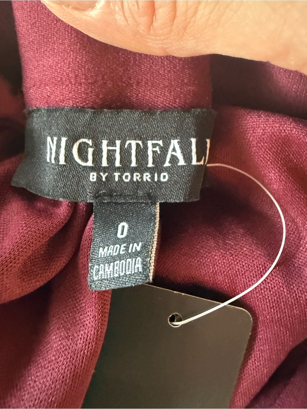 NWT TORRID Nightfall Burgundy Ruffled Tulle Skirt - Picture 6 of 6